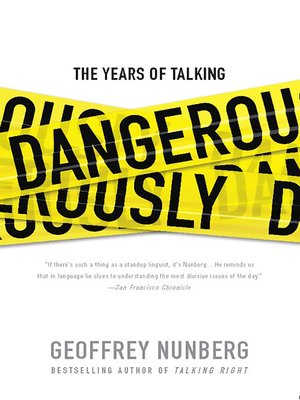cover image of The Years of Talking Dangerously